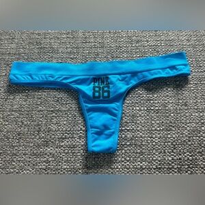 Victoria's Secret PINK Extra Low Rise Blue Thong panty